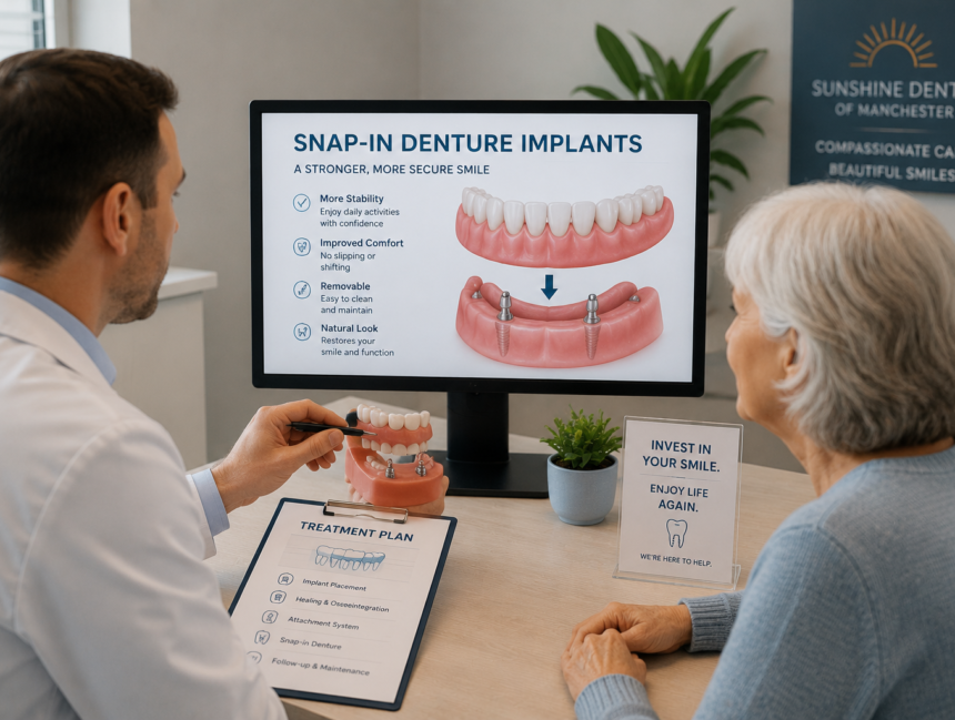 How Much Do Snap-In Denture Implants Cost (in Manchester, CT)? A Practical Pricing Guide